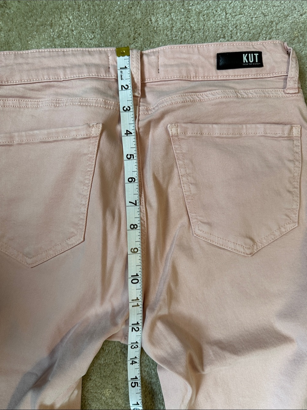 Kut from the Kloth Soft Pink Amy Straight Crop Jeans - Picture 8 of 9
